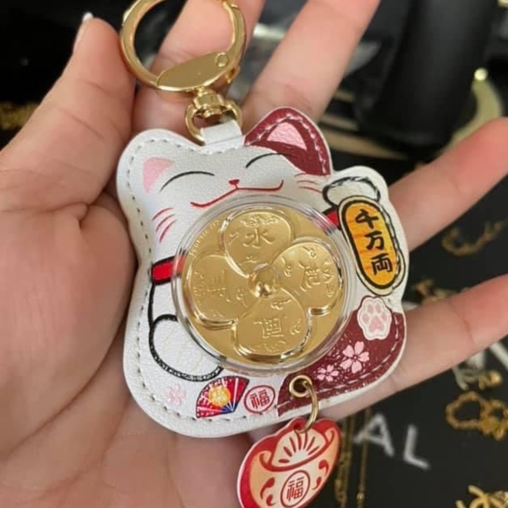 Maneki-Neko Key Ring/Bag Charm